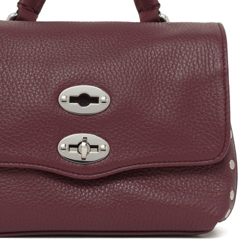 Burgundy Leather Handbag.