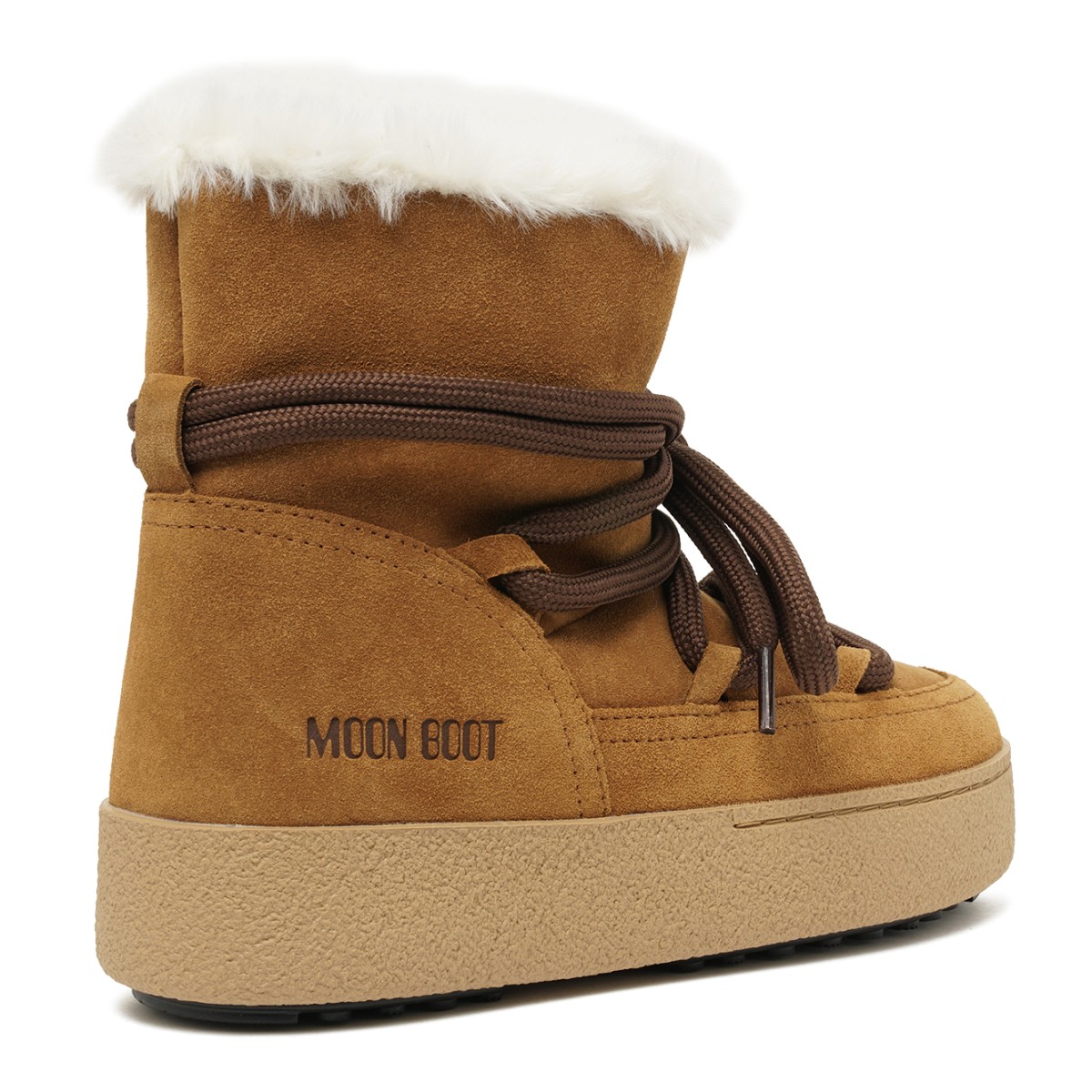 Brown Suede Snow Boots.