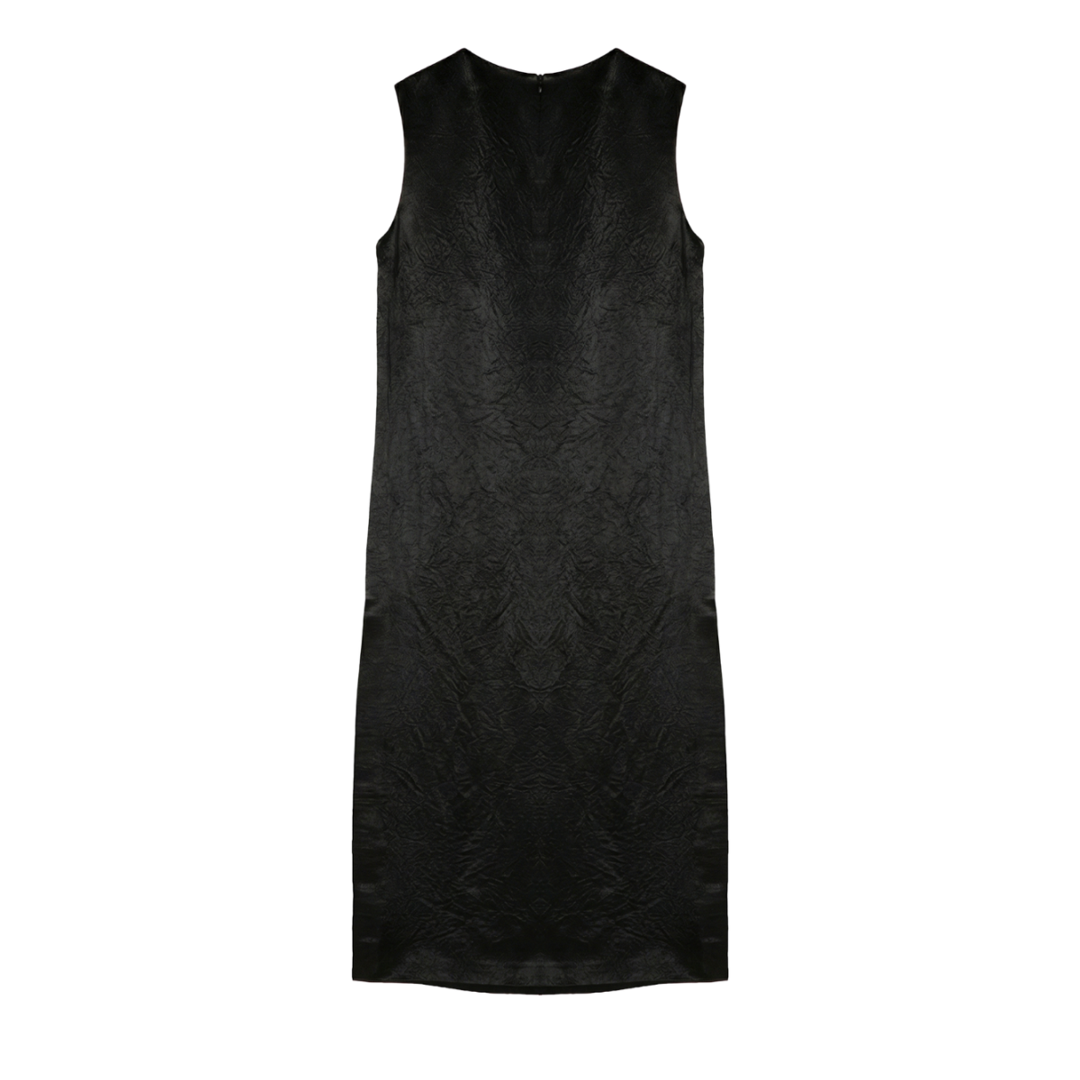Black Sleeveless Midi Dress.