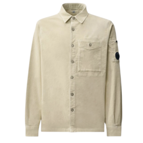 Corduroy Long Sleeve Lens Button Shirt