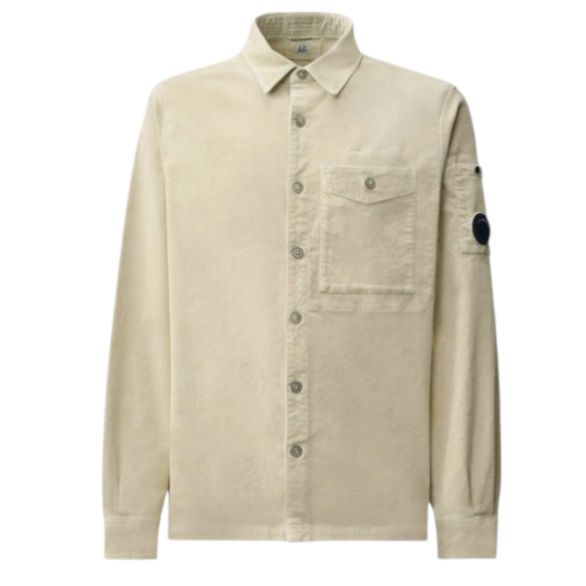 Corduroy Long Sleeve Lens Button Shirt