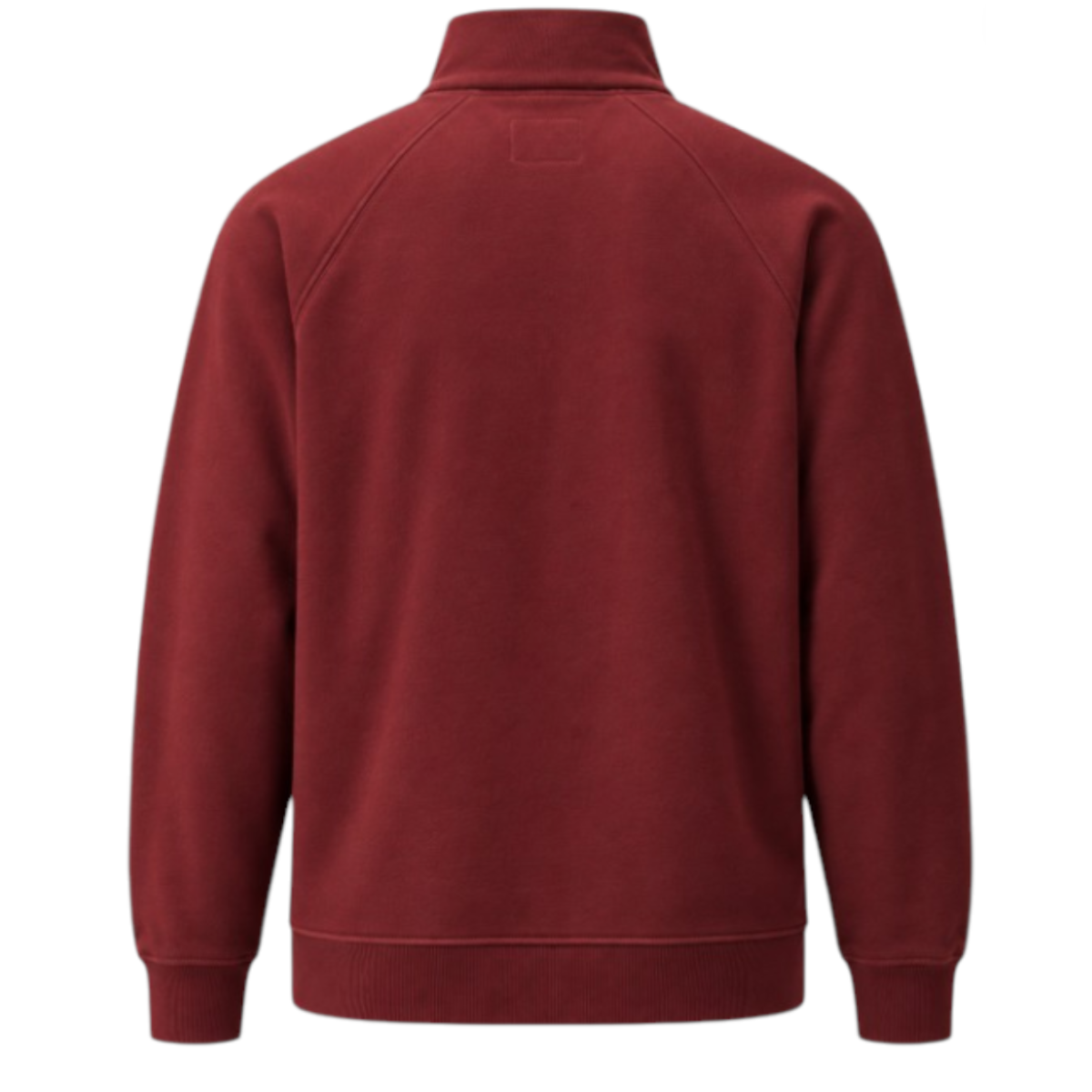 Diagonal Raised Fleece Lens Half Zip Sweatshirt