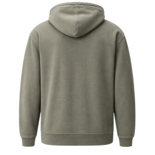 Brushed and Emerized Diagonal Fleece Lens Hooded Sweatshirt