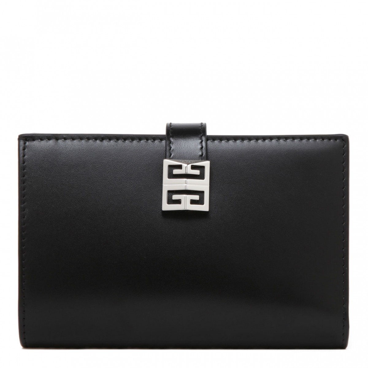 Black Calf Leather 4G Box Wallet