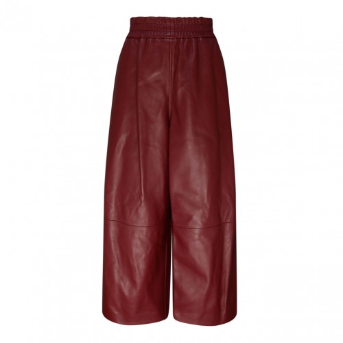 Bordeaux Leather Cropped...