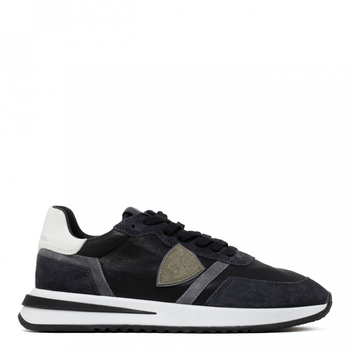 Black and White Calf Suede Tropez 2.1 Sneakers