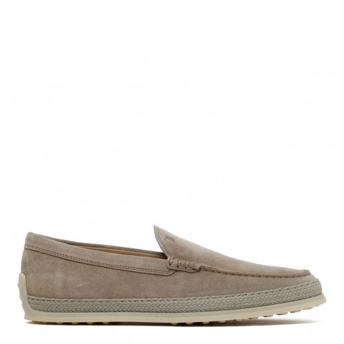 Tod's Beige Leather Suede...