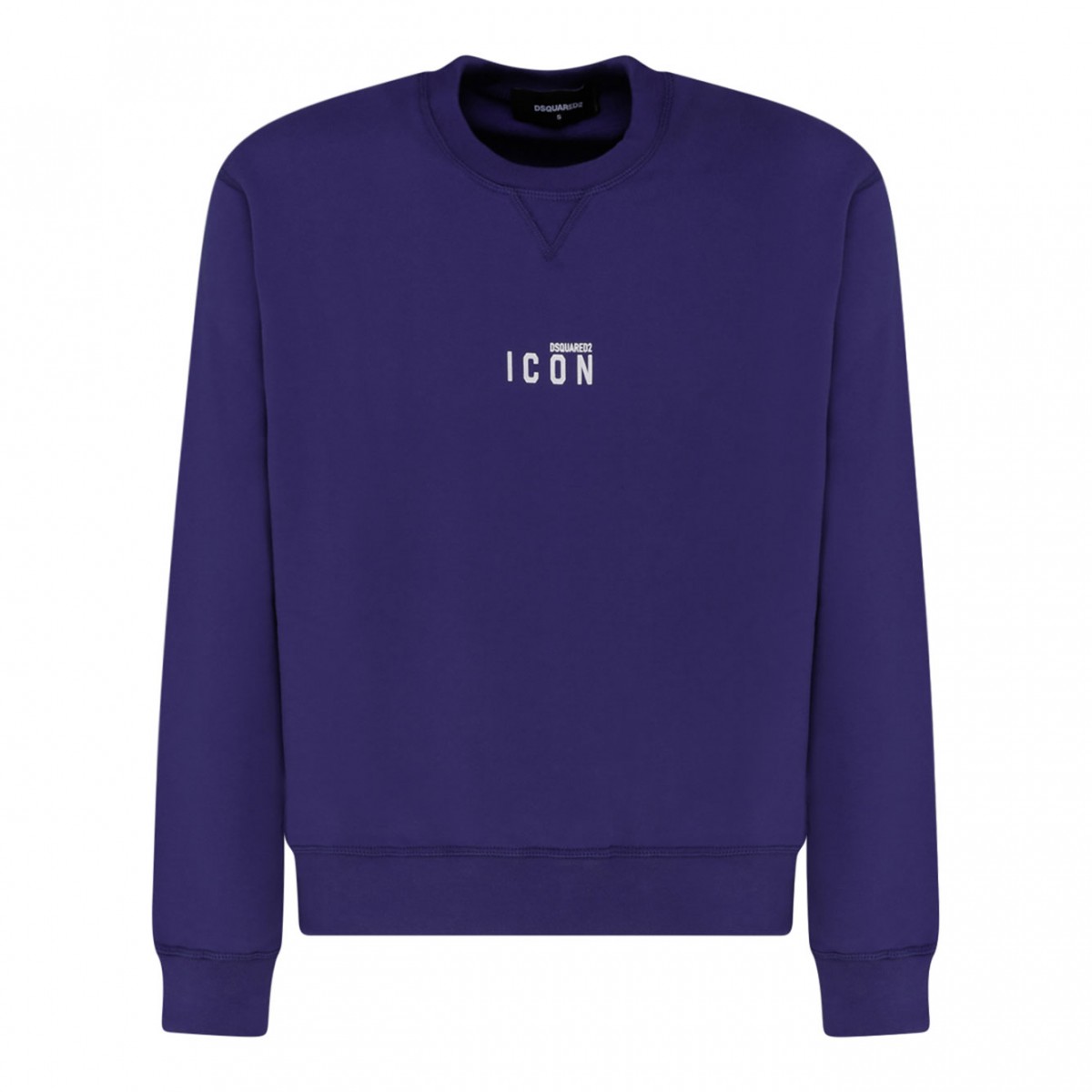 Dsquared2 Purple Cotton Logo Print Sweatshirt