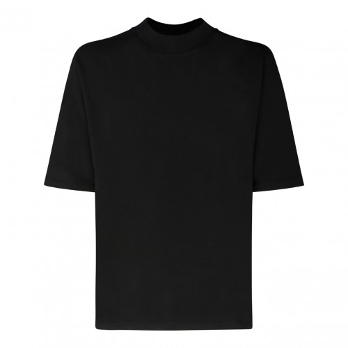 Black Cotton Blend T-Shirt