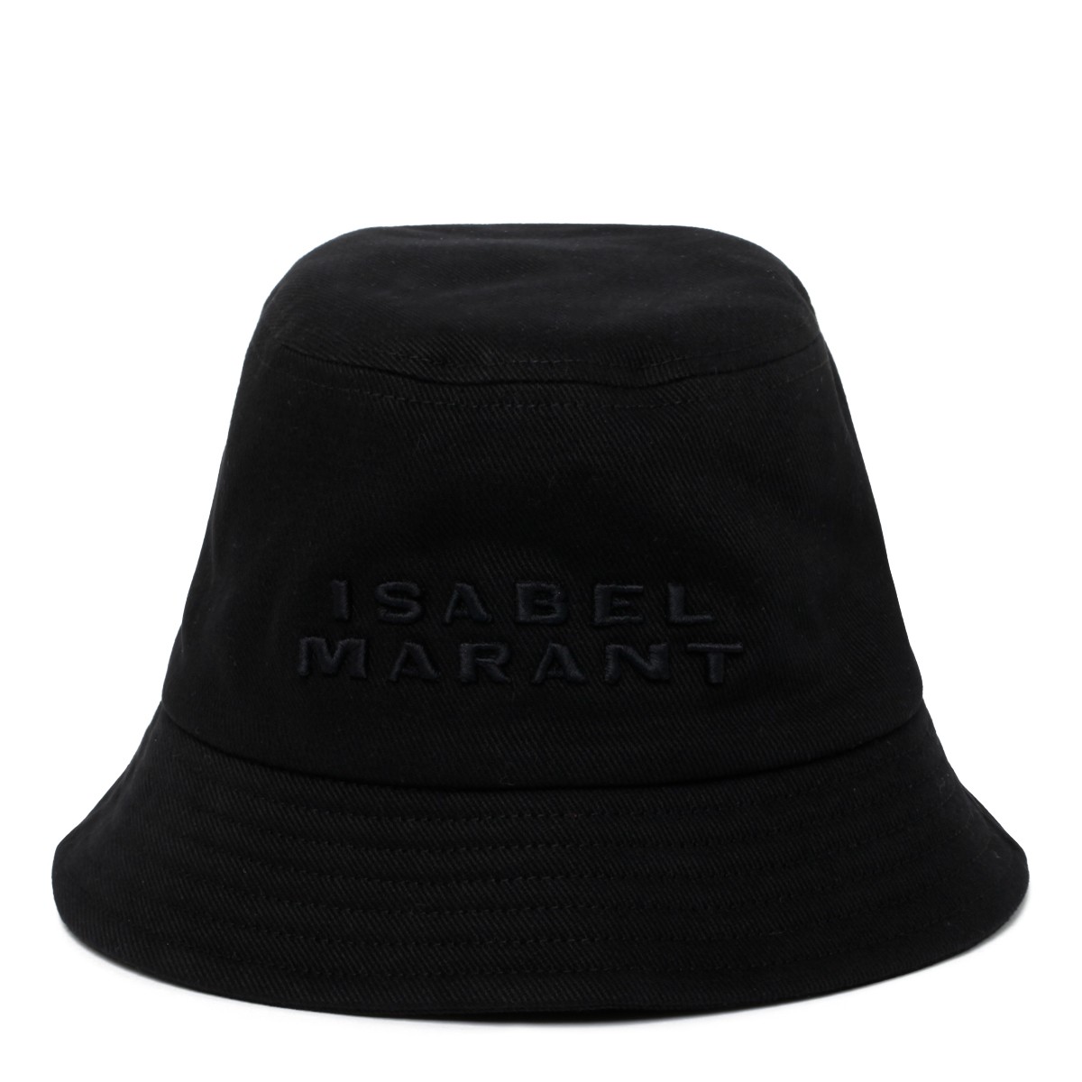 Black Cotton Haley Logo Bucket Hat