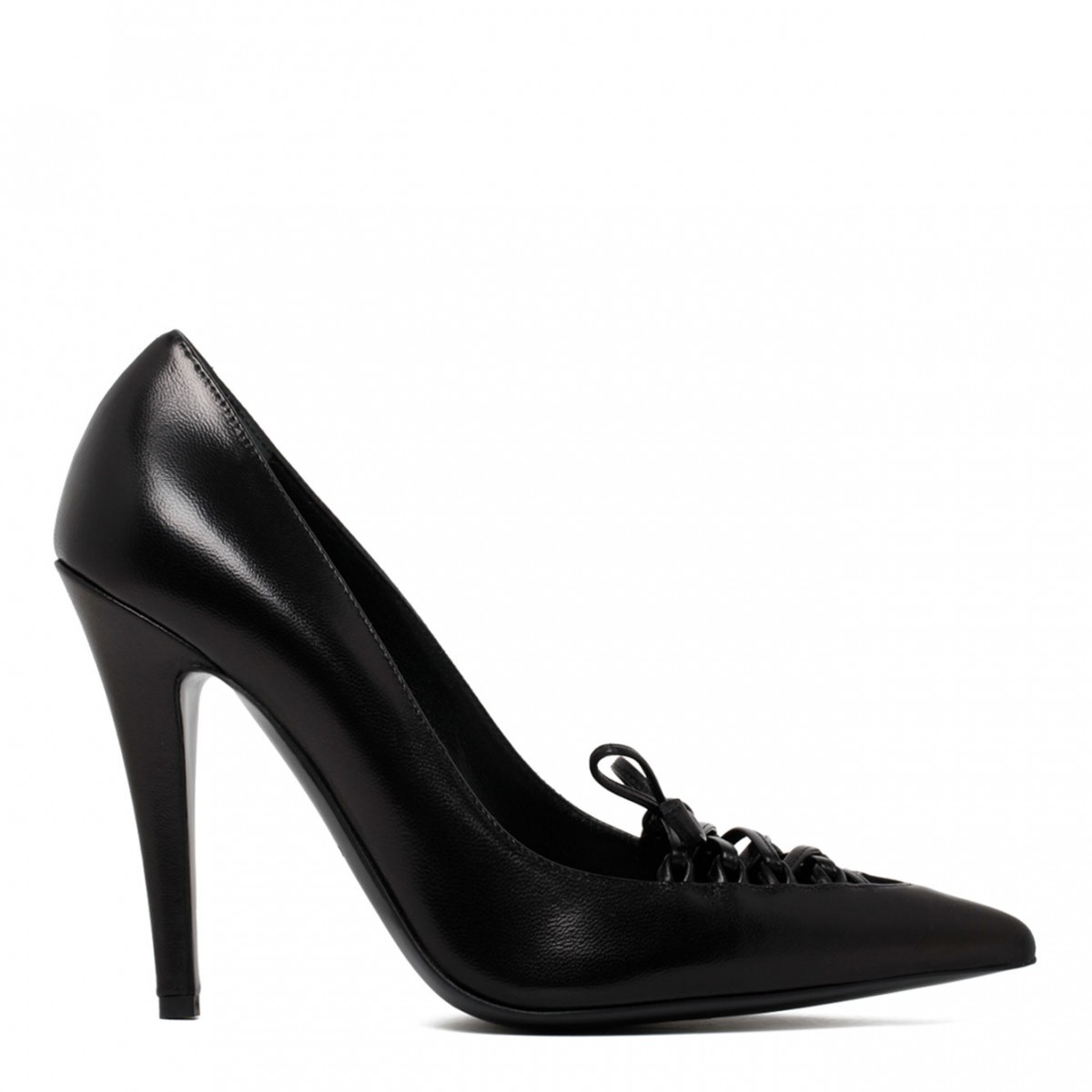 Tom Ford Black Leather 110mm Lace Up Leather Pumps