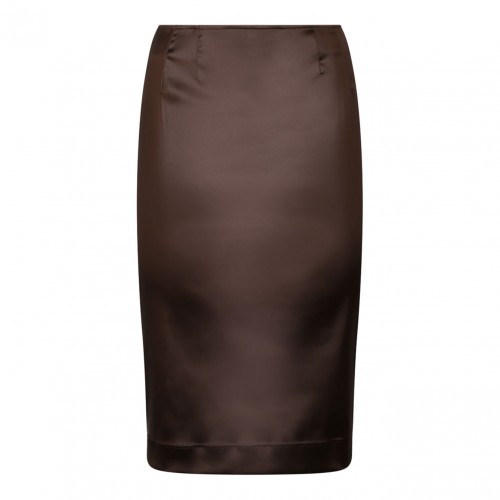 Chesnutt Brown Pencil Skirt
