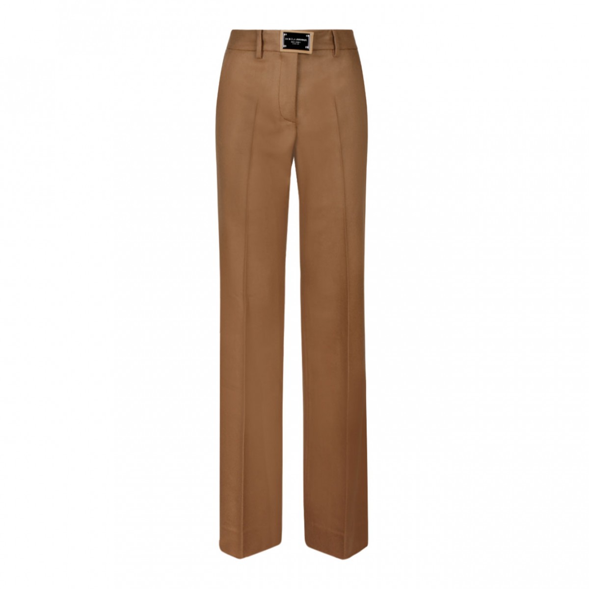 Camel Brown Straight Leg Trousers