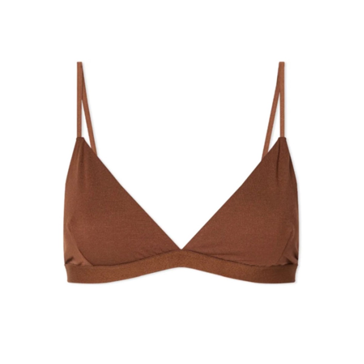 Brown Triangle Cup Bra