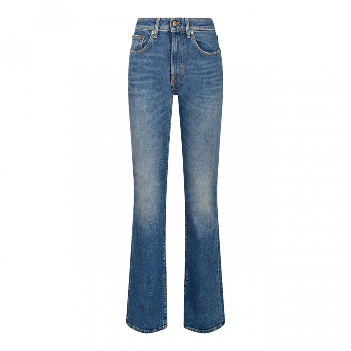Blue Washed Effect Jeans