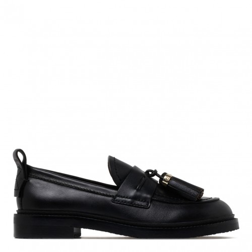 Black Skyie Leather Loafers