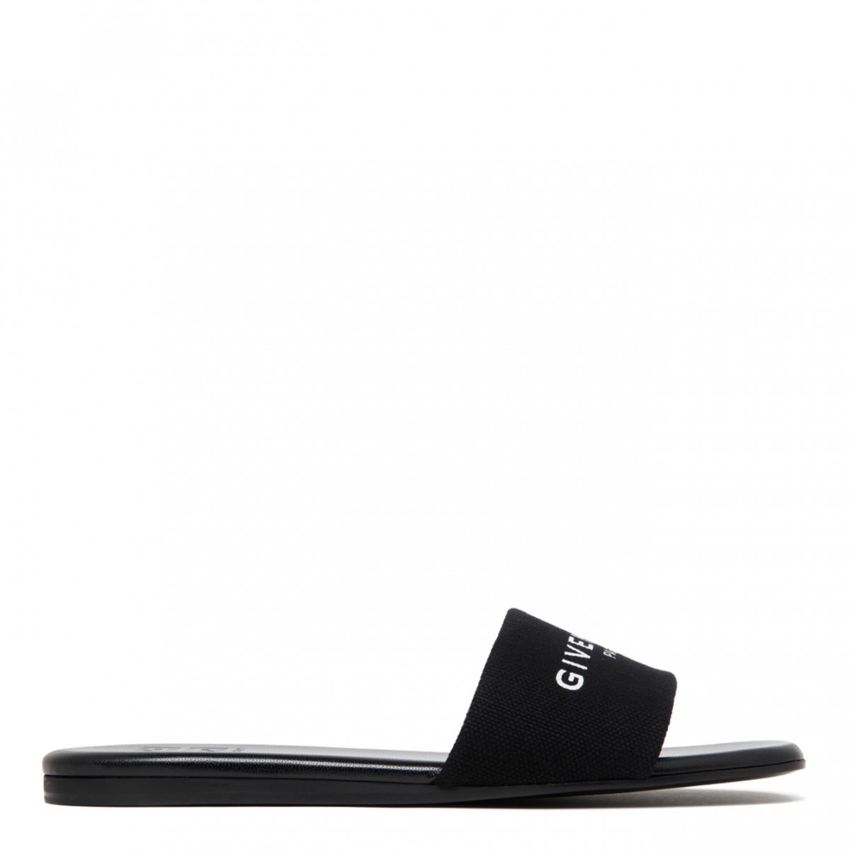 Black 4G Slide Sandals In Canva