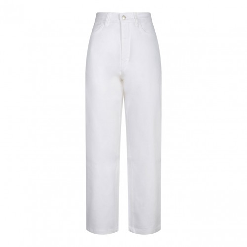 White Cropped Trousers