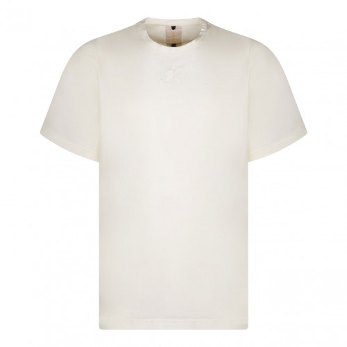 Ivory Logo Embroidered T-Shirt