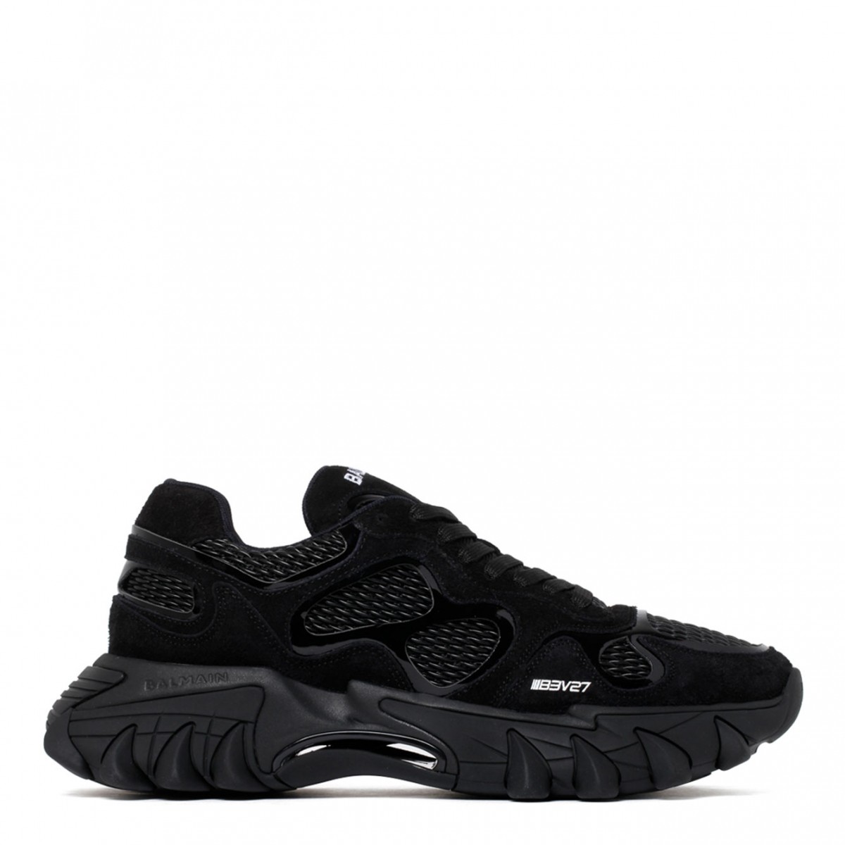Black Calf Leather B-East Low Top Sneakers