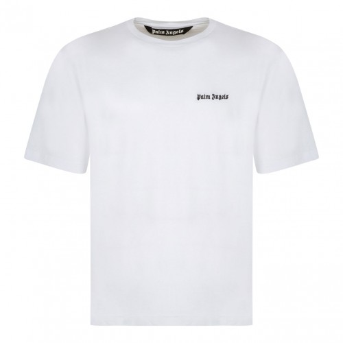 White Embroidered Logo T-Shirt