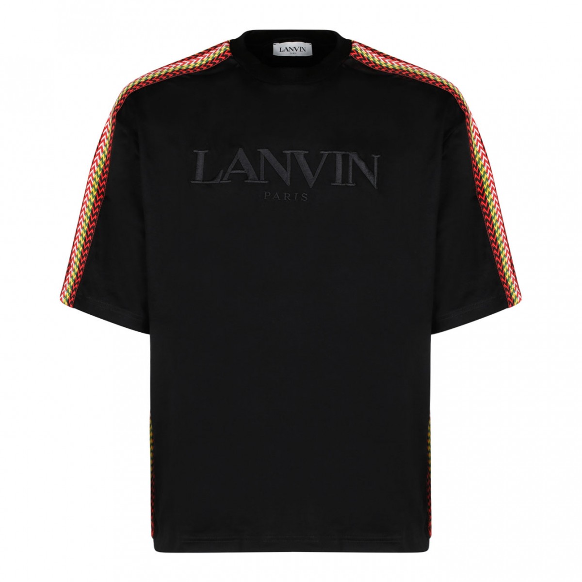 Black and Multicolour Curb T-Shirt