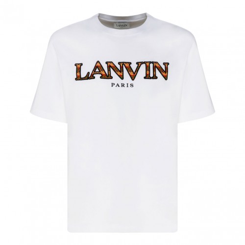 Lanvin White Cotton Logo...