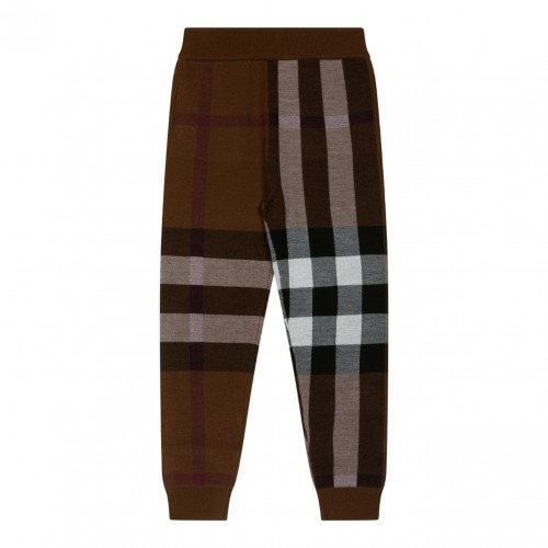 Brown Checked Pants