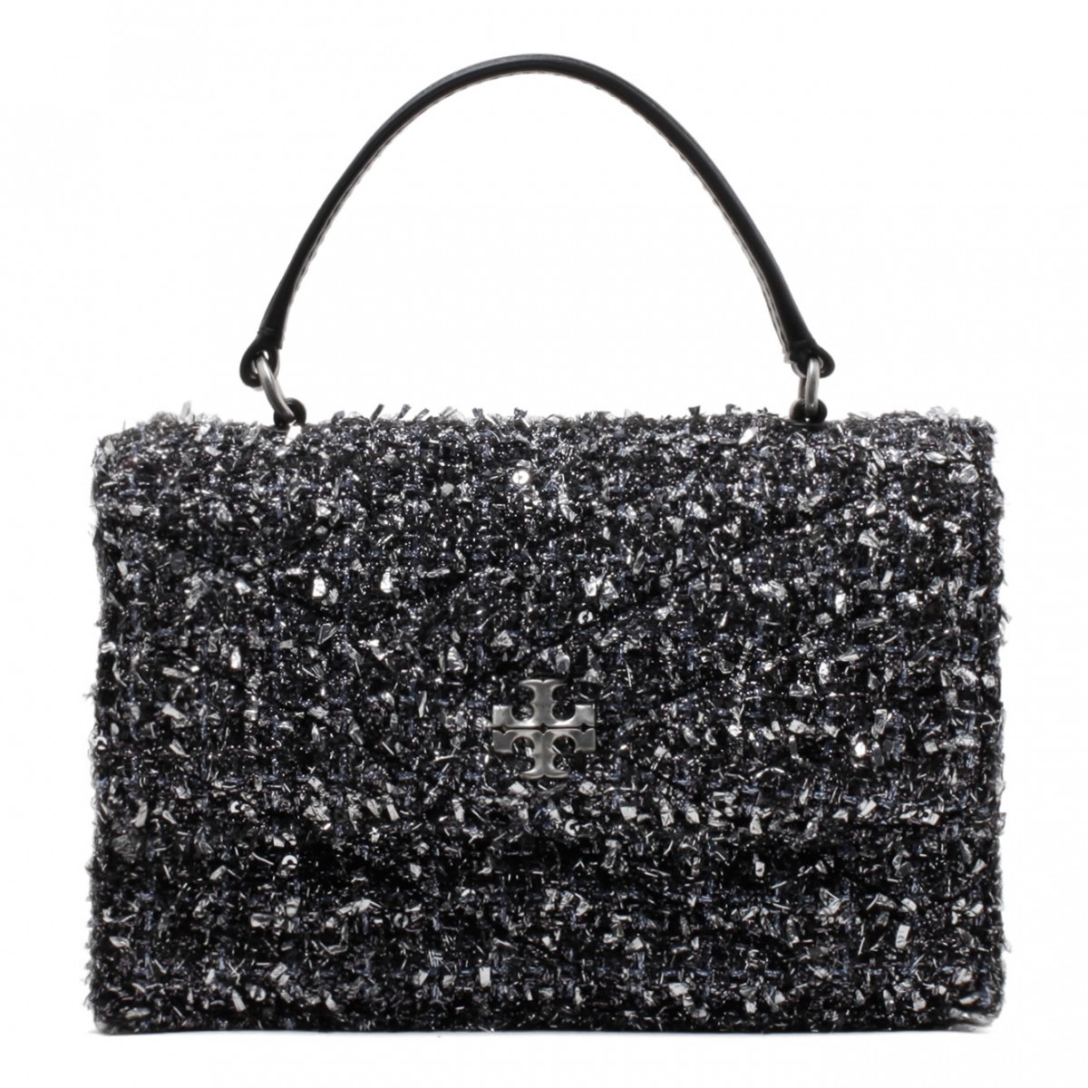 Black and Multicolour Tweed Bag