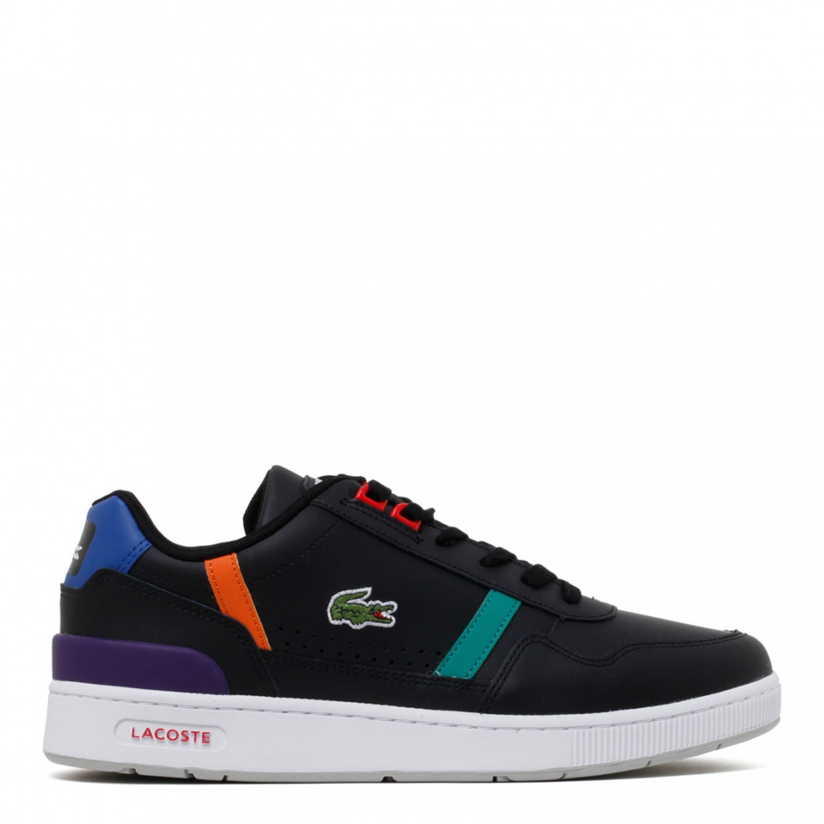 Black and Multicolour T-Clip Sneakers