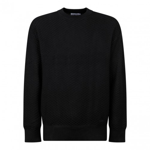 Black Textured Sweater
