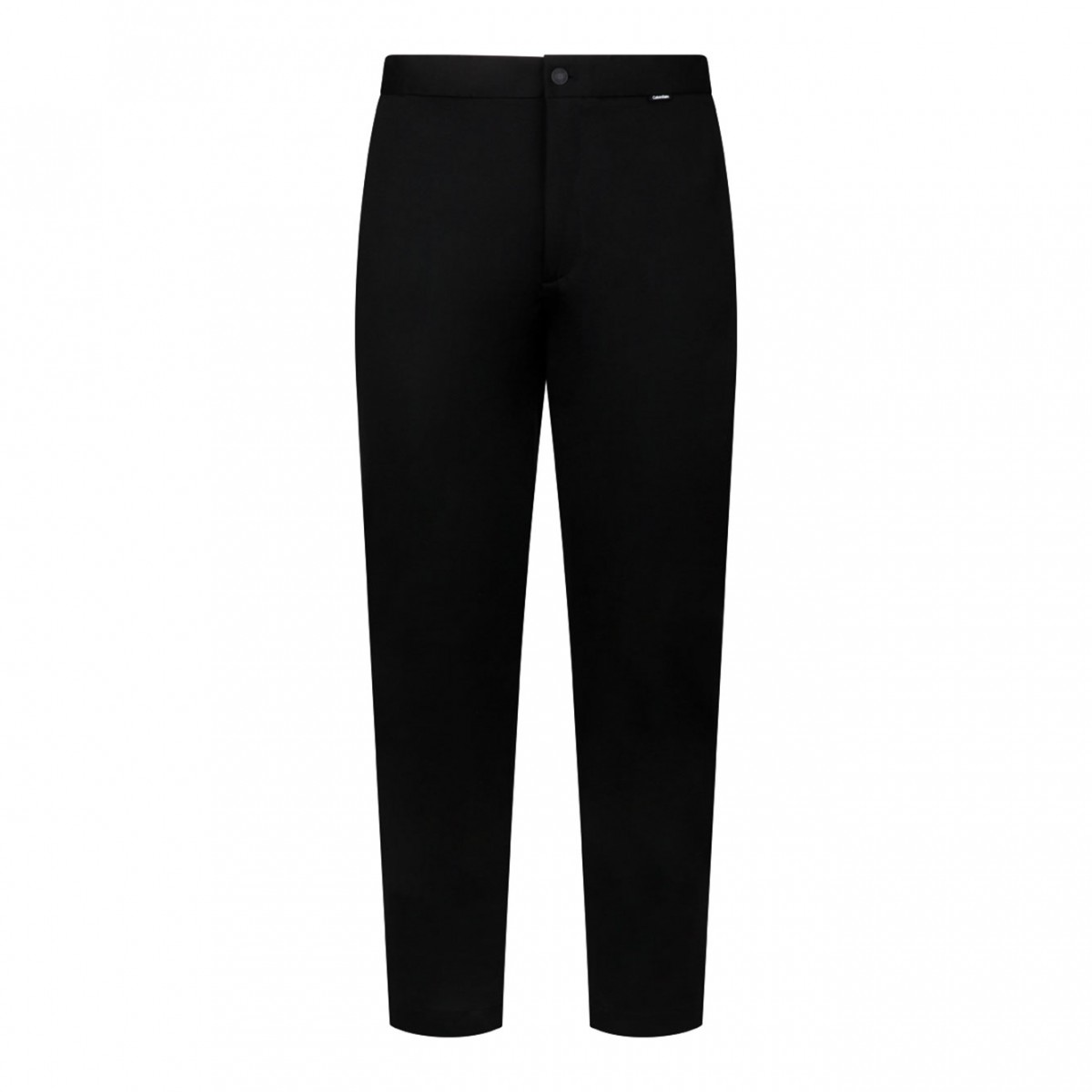 Black Tapered Knit Trousers