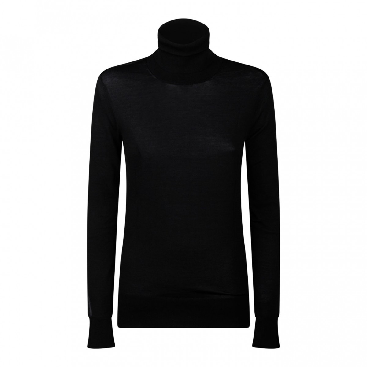 Black Transparent Panel Sweater