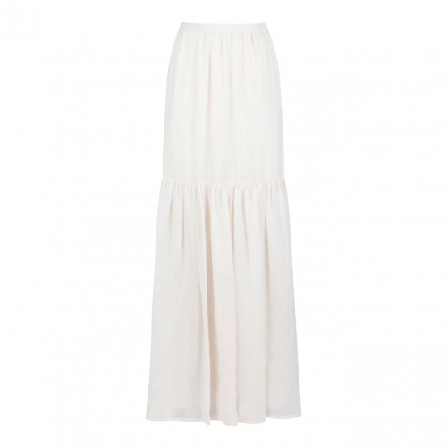 Ivory White Long Skirt