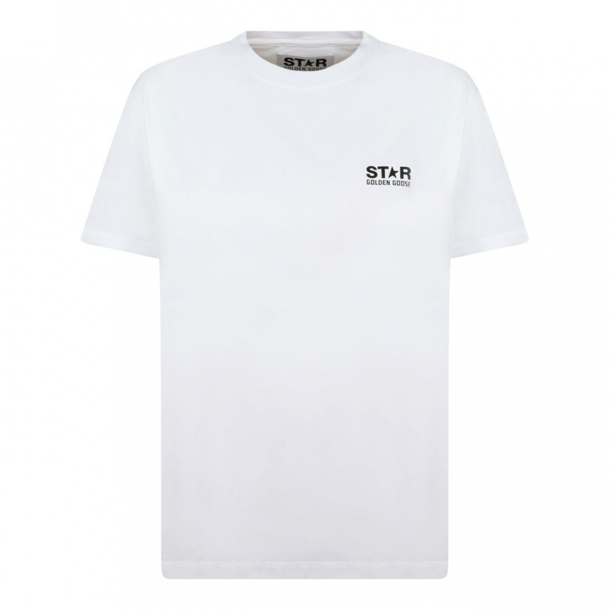 White and Black Logo Star T-Shirt
