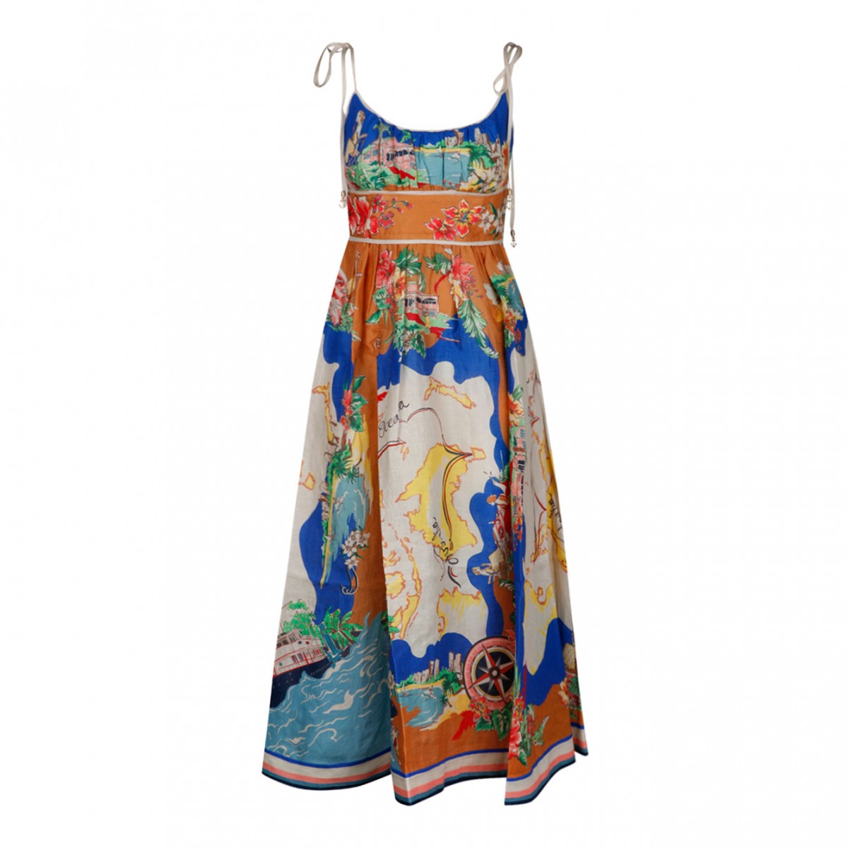 Multicolour Midi Dress
