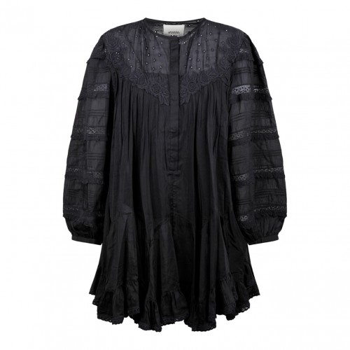 Black Gyliane Midi Dress