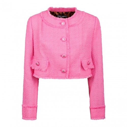 Pink Short Raschel Tweed...