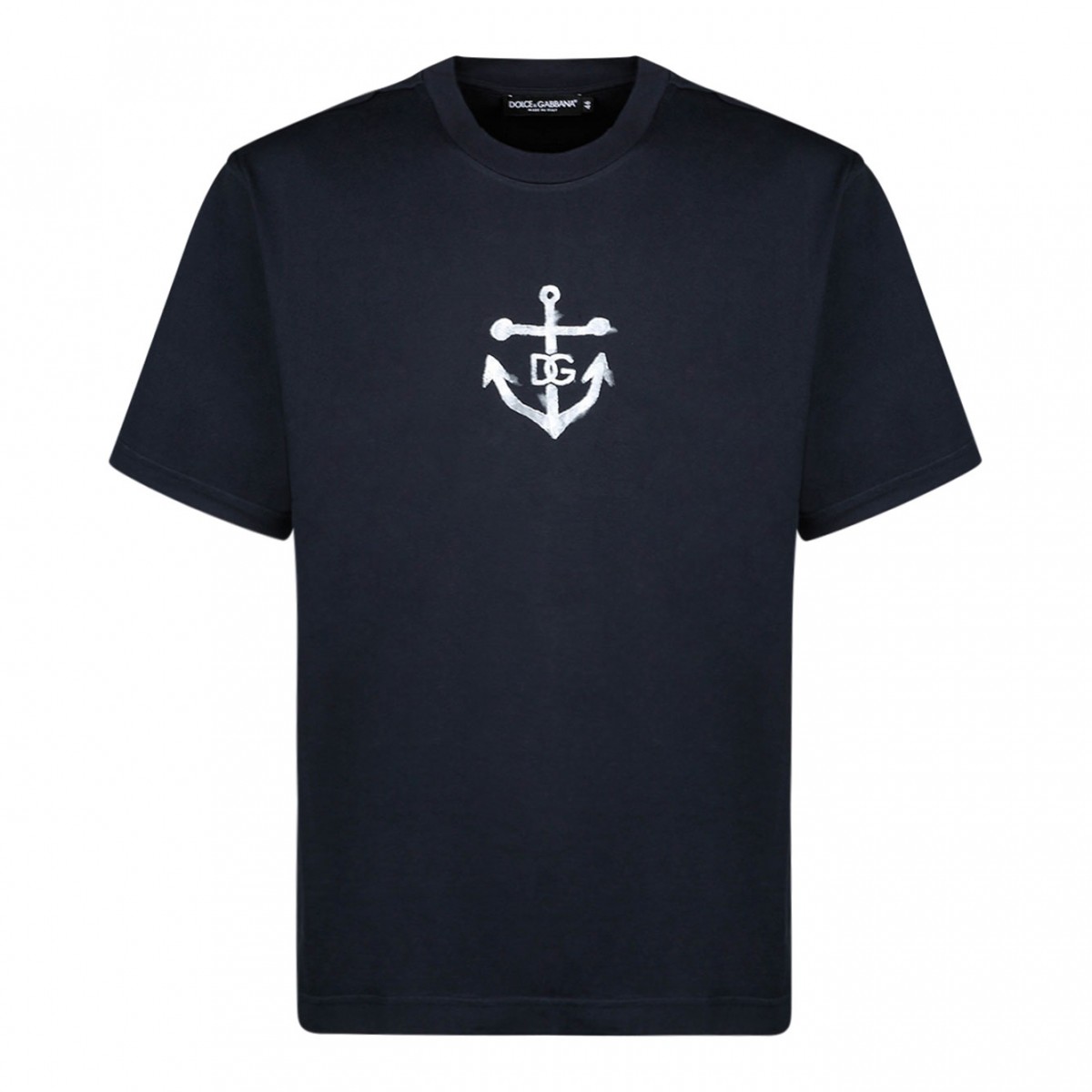 Dark Blue Navy Print T-Shirt