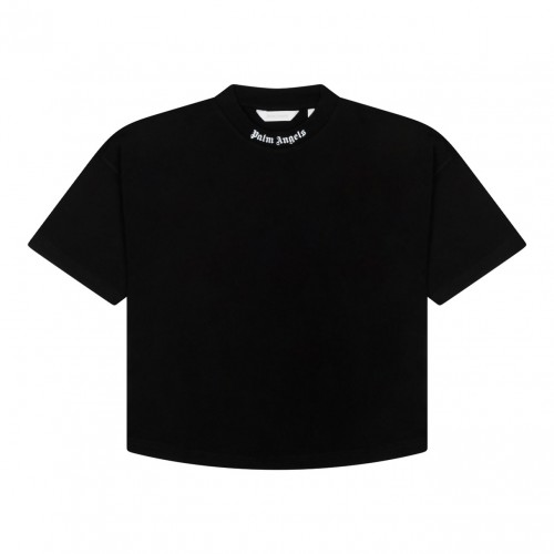 Overlogo Black Cotton T-Shirt