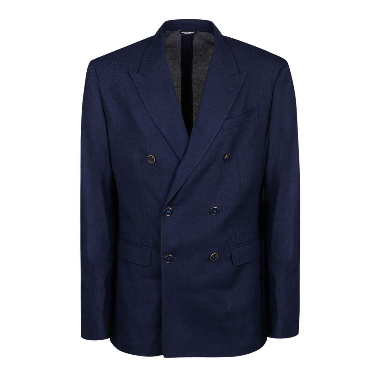 Blue Wool Double-Breasted Blazer