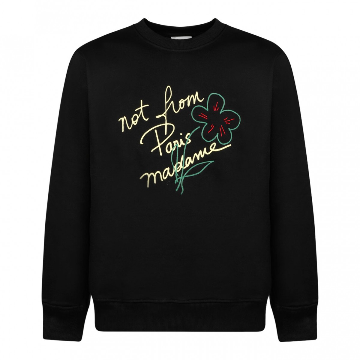 Black Le Sweatshirt Slogan Esquisse