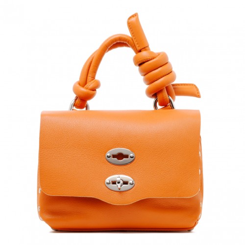 Orange Baby Piuma Knot Bag