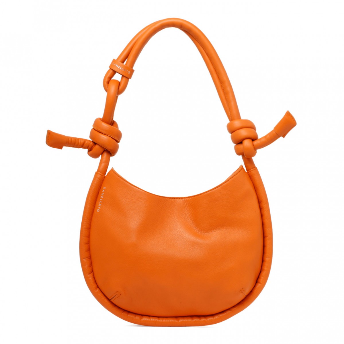 Orange Demi' Piuma Knot Baby Bag