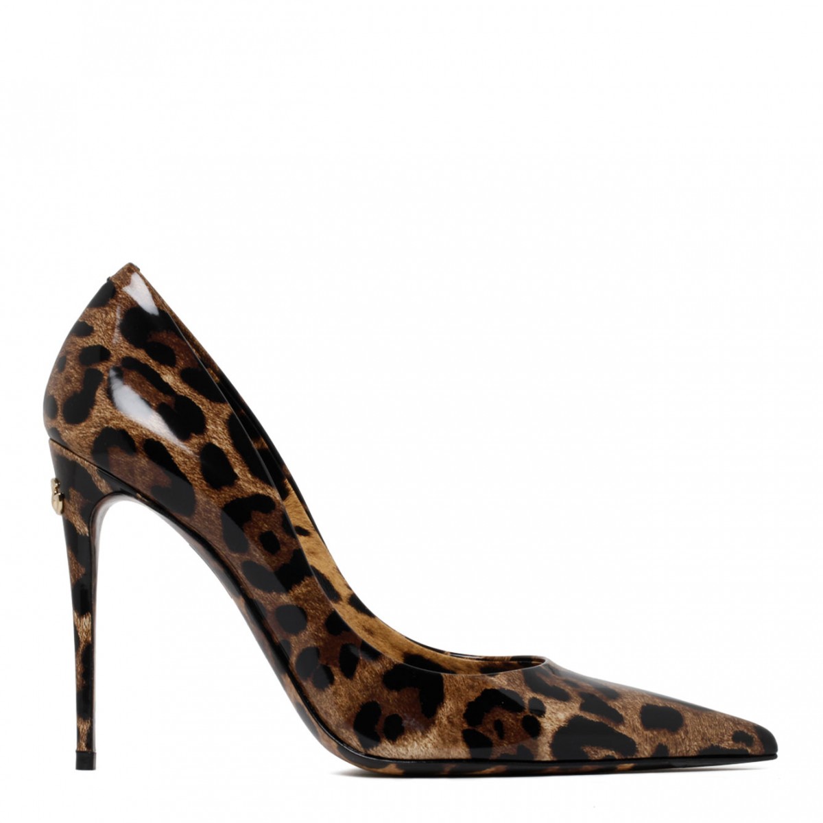 Animalier Brown Calf Leather Pumps