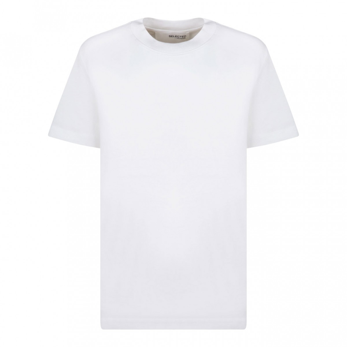 Slightly Dropped Shoulders White T-Shirt