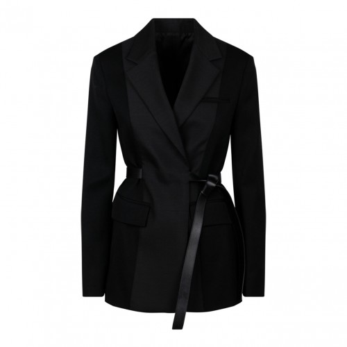 Black Belted Tailored Jacket