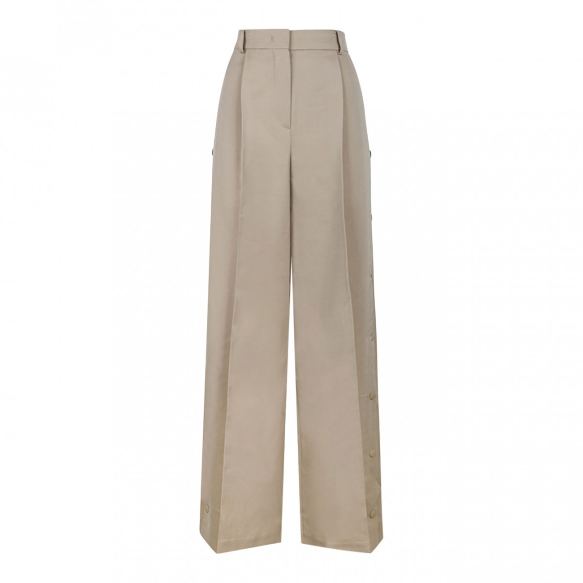 Segale Wide Leg Wool and Mohair Pants