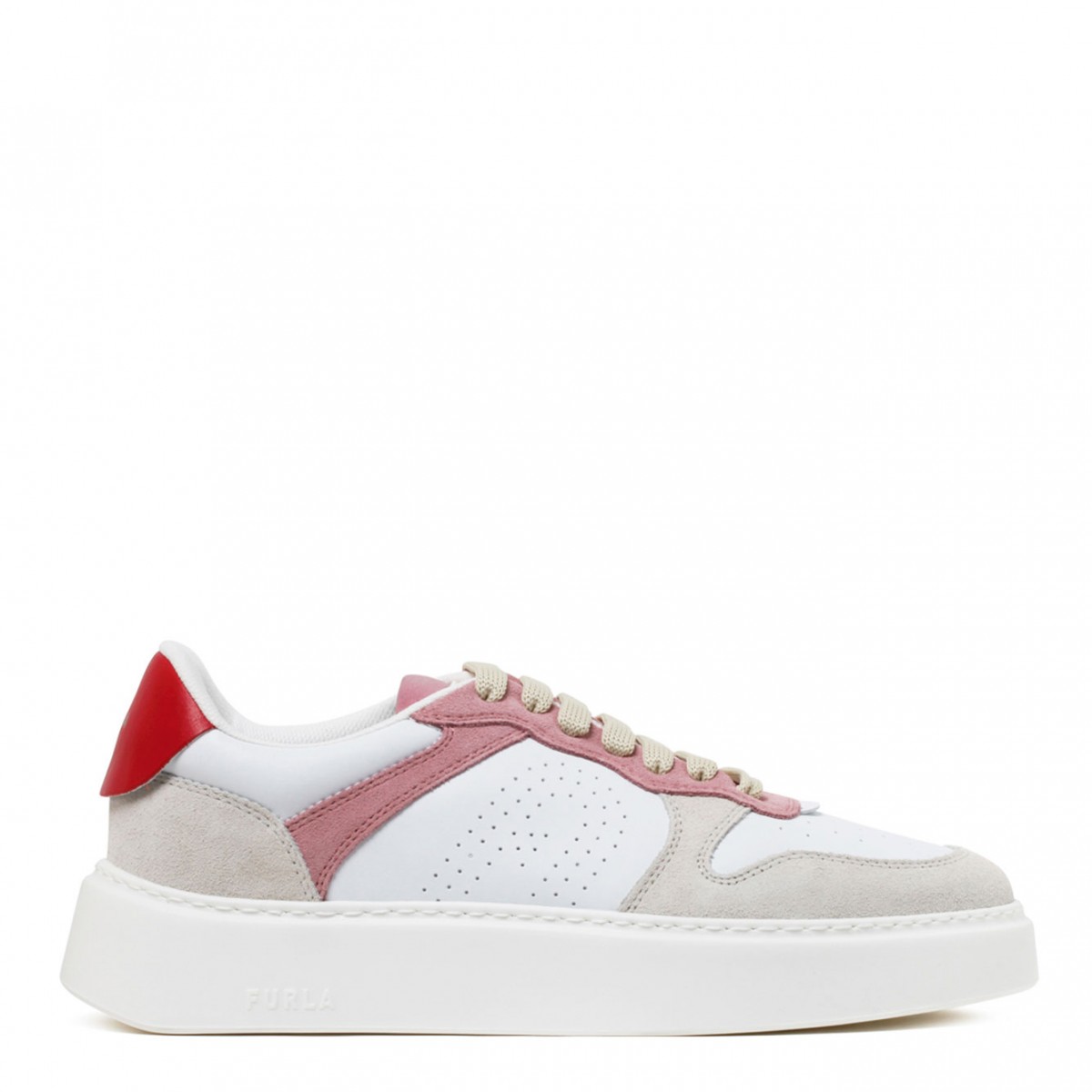 Off-white, Pink and Red Sneakers