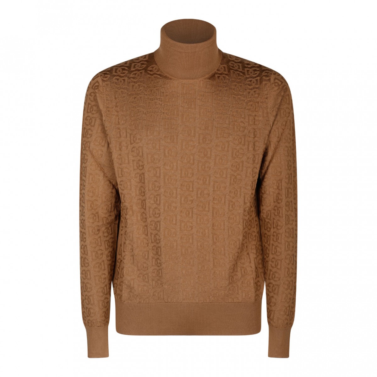 Camel Brown Silk Knitted Top